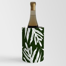 #059 fern art on Green Wine Chiller