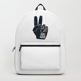 Inhale Exhale Peace sign Backpack