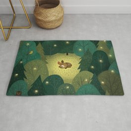 Enchanted Forest Baby Fawn Area & Throw Rug