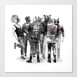 Punk Animal Canvas Print