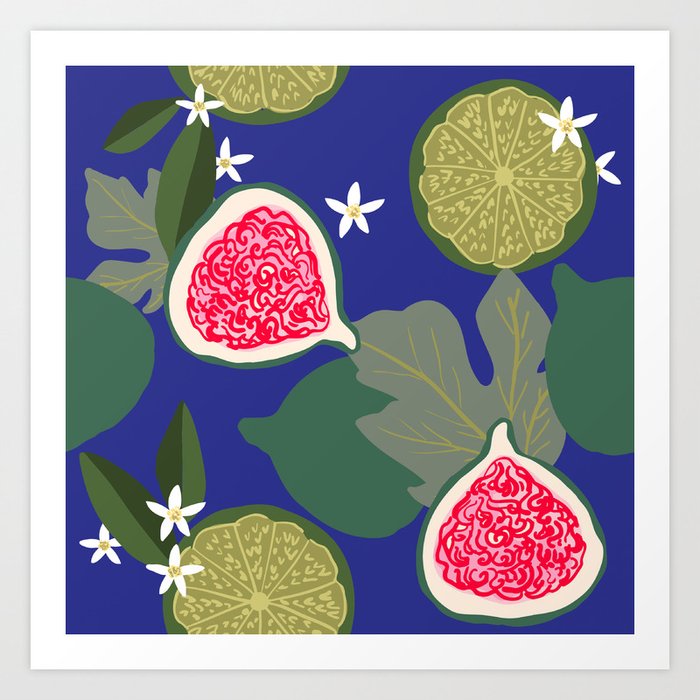 Fig & Lime Art Print
