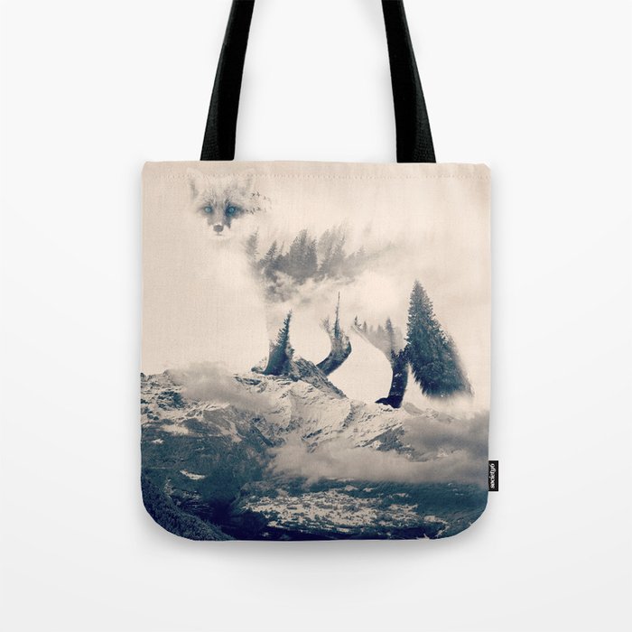 Fox Mountain Walker Tote Bag By Yazdesigns Fox Mountain Walker Tote Bag By Yazdesigns