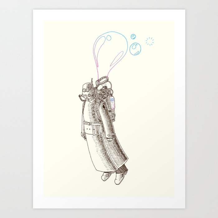 Dystopian Flying Devices Art Print