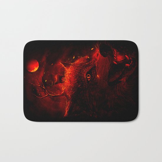 Red Dream Bath Mat