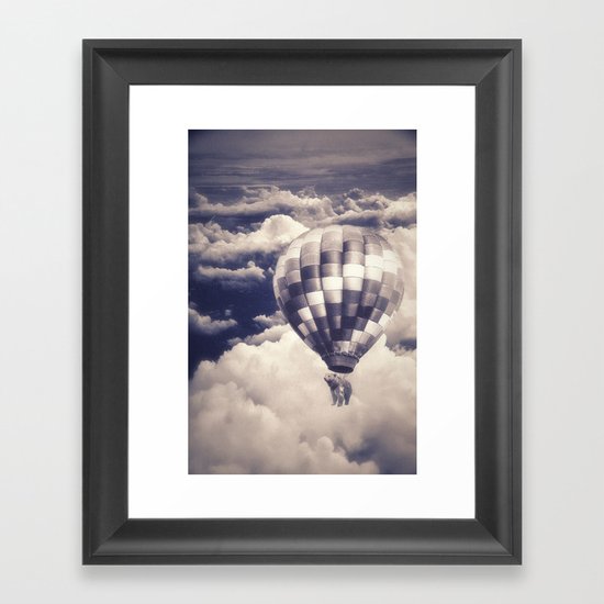 Balloon Bear Framed Art Print