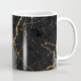 Gold Glitter and Black marble Coffee Mug | Luxury, Geode, Agate, Gems, Texture, Graphicdesign, Pattern, Rock, Stones, Watercolor 
