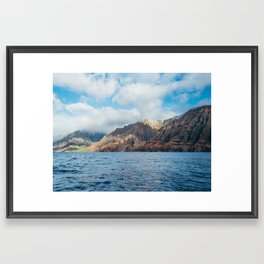 The NaPali Coast by Sea Framed Art Print