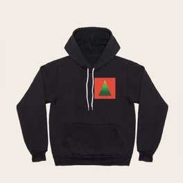 Christmas greeting card with stylized Christmas tree Hoody