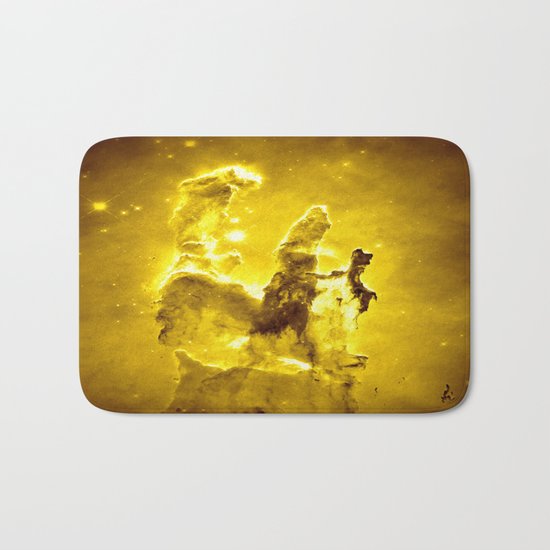 Yellow neBUla Bath Mat