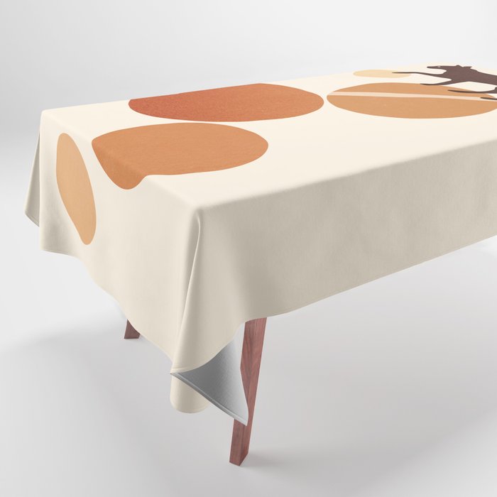Abstraction_CAT_PLANET_GALAXY_WORLD_CIRCLE_POP_ART_0406A Tablecloth