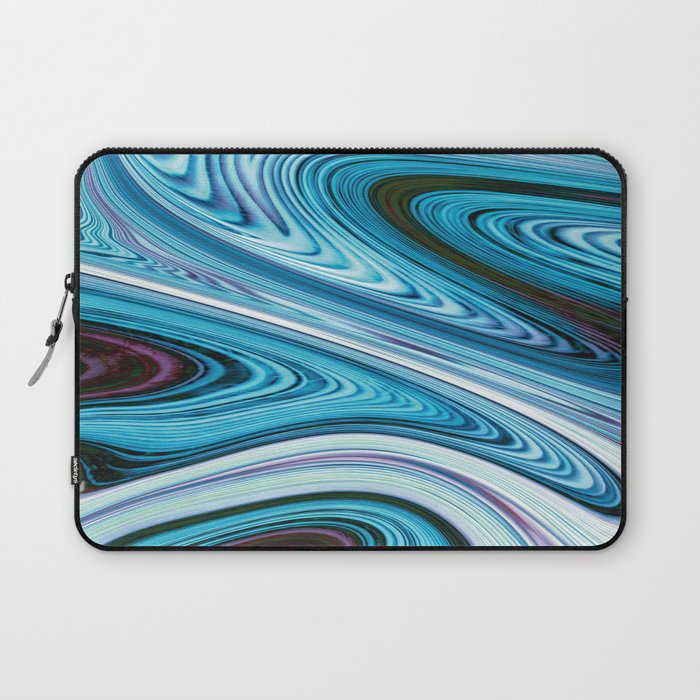 Flowing Blue Layers Laptop Sleeve