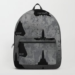 F-14 Tomcat Military Sweptwing Fighter Jet Backpack | Unitedstates, Military, Navy, Sweptwing, Naval, Topgun, Aviation, F 14Tomcat, Graphicdesign, Airplane 