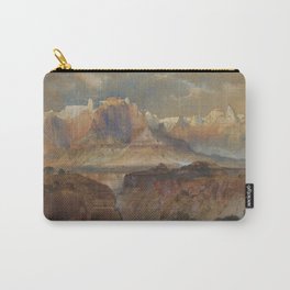 thomas moran Cliffs of the Rio Virgin South Utah Carry-All Pouch | Digital, Moran, Abstract, Colorful, Hudsonriverschool, Acrylic, Oil, Ink, Homedecor, Mural 