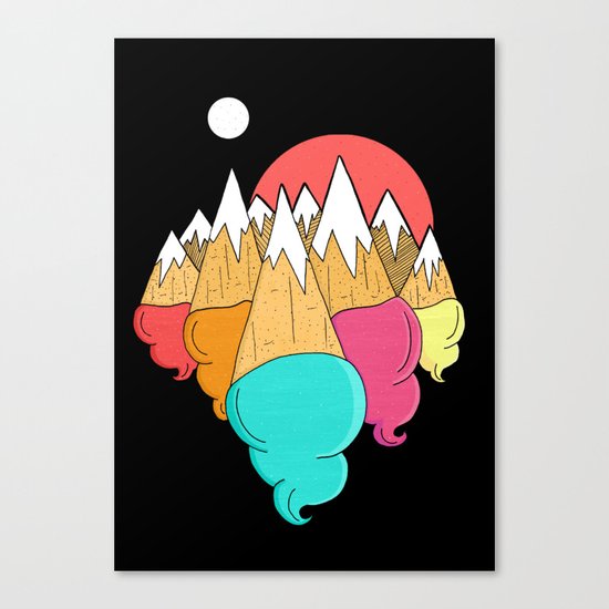 Ice-cream mounts Canvas Print