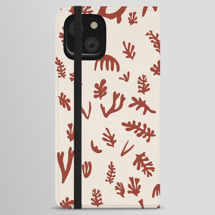 Matisse seaweed Red iPhone Wallet Case