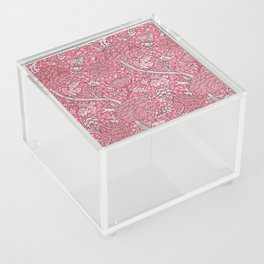 William Morris "Cray" 8. magenta Acrylic Box