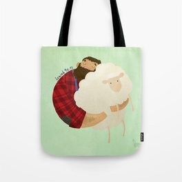 they like to bleat but He is strong Tote Bag