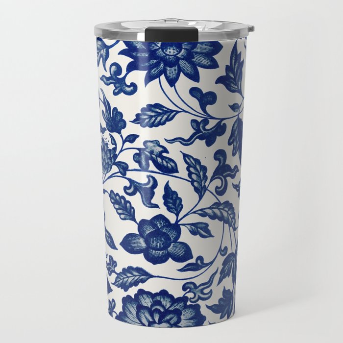 Chinese Floral Pattern 2 Travel Mug