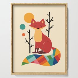 Rainbow Fox Serving Tray
