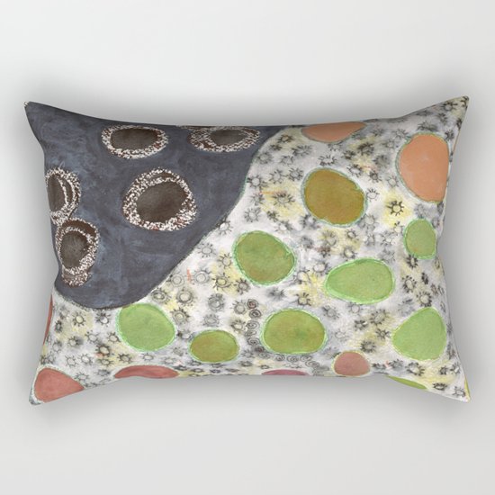 Playful Yin and Yang Pattern Rectangular Pillow