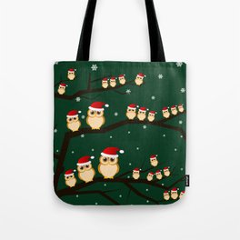 christmas owls Tote Bag