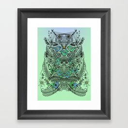 Little Birds and big brother Owl Framed Art Print
