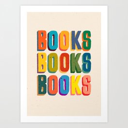 Books books books Art Print