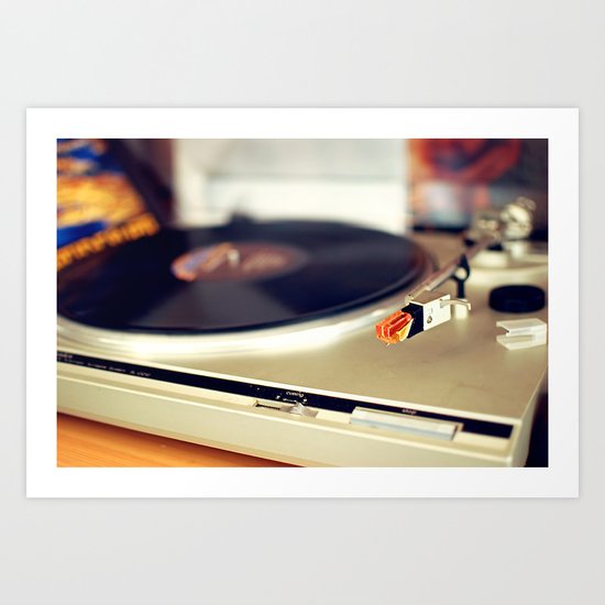 Vinyl Lover Art Print