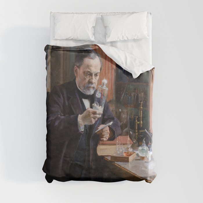 Albert Edelfelt - Portrait of Louis Pasteur Duvet Cover