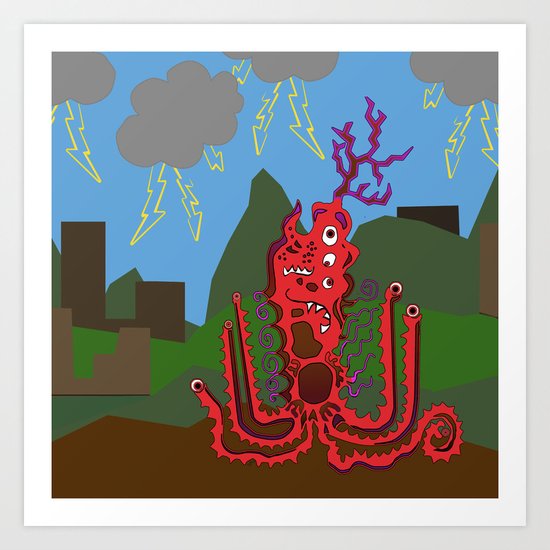Bad Night Art Print