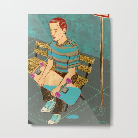 Sk8 or Die Metal Print