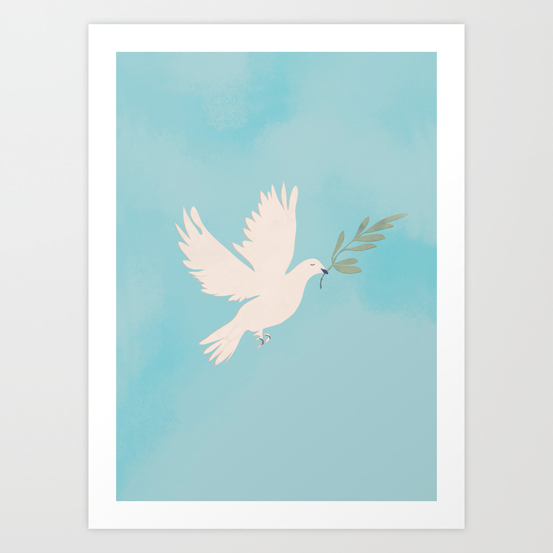 Caroline Treasures Peace Dove with the Olive Branch Wall or Door Hanging Prin... 