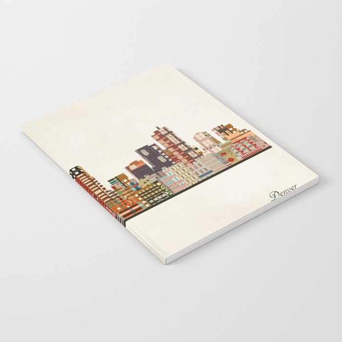 denver colorado skyline Notebook