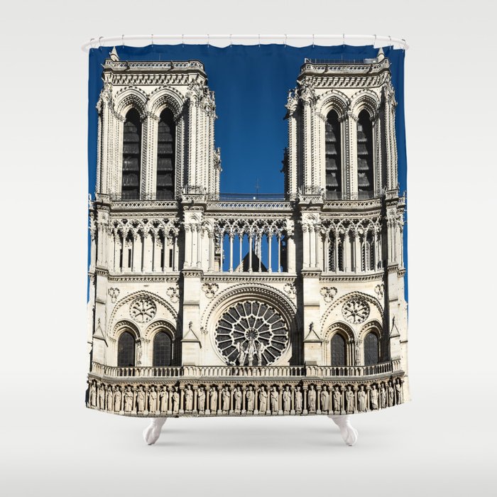 Cathédrale Notre Dame De Paris Detail, Notre Dame Shower Curtain