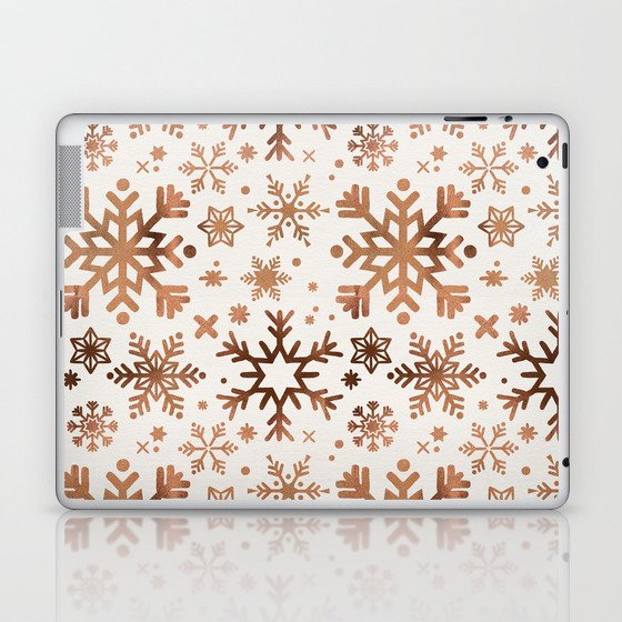Snowflake Collection – Rose Gold Palette Laptop & iPad Skin
