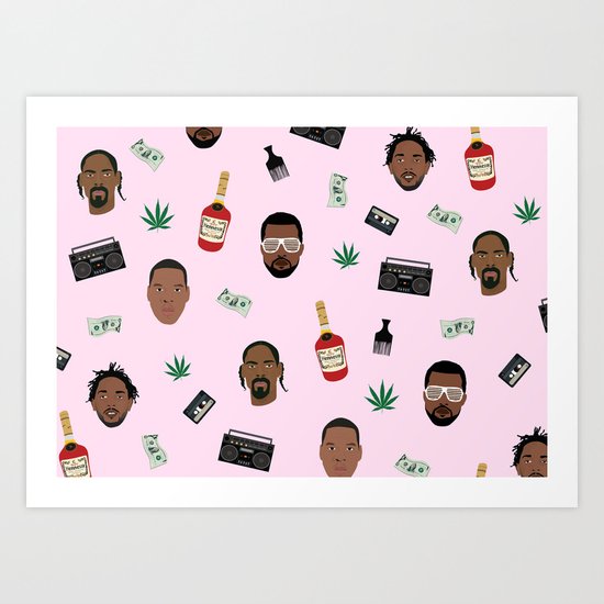Rapping Paper Art Print
