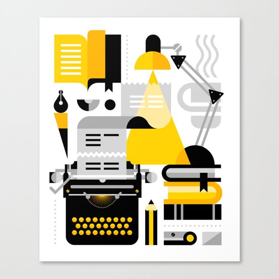 Creative Writing Canvas Print