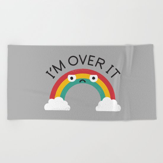 Above Bored Beach Towel