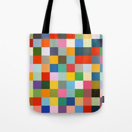Haumea - Abstract Colorful Pixel Patchwork Art Tote Bag
