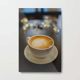 Delicious Coffee Latte Metal Print