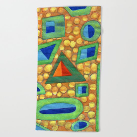 Collection of different Shapes with Double Fillings Beach Towel