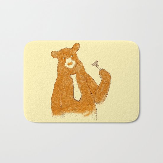 Office Bear Bath Mat