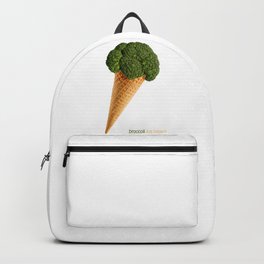 broccoli ice cream Backpack | Icecream, Collage, Food, Photomontage, Gelato, Children, Vegetables, Broccoli, Veggie, Veggy 