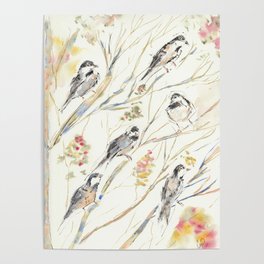 Chickadee Party Poster
