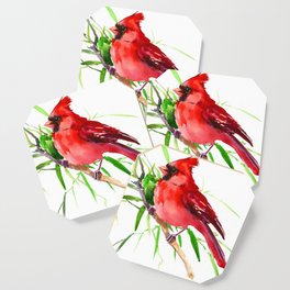 Cardinal Bird Coaster