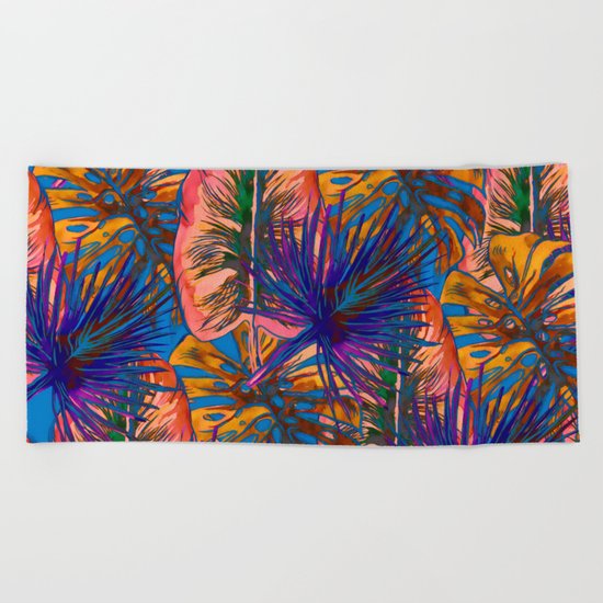 My Tropical Garden 8 Beach Towel