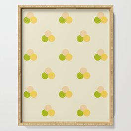 Abstraction_DOTS_DAISY_FLORAL_BLOSSOM_SPRING_SUMMER_POP_ART-0515A Serving Tray