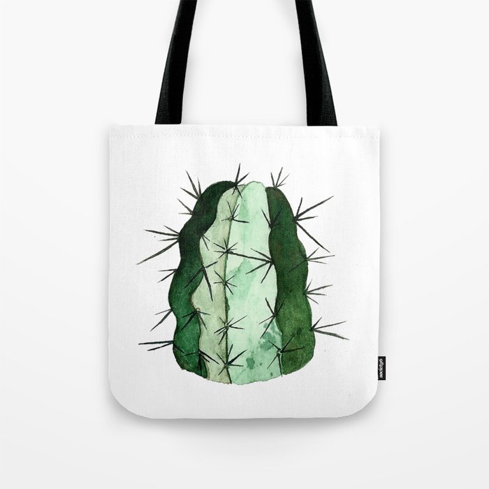 Green Cactus Tote Bag