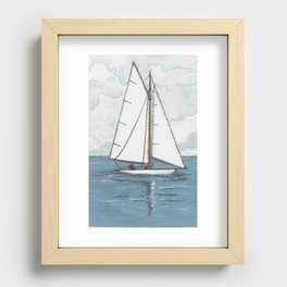Sailboat Recessed Framed Print