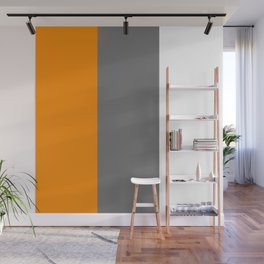 Team Color 7...Orange,gray and white Wall Mural